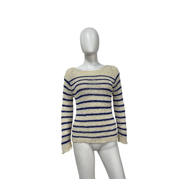 J.Crew 'Montauk' Cream Cotton Pullover Sweater Size XXS - Picture 2 of 4